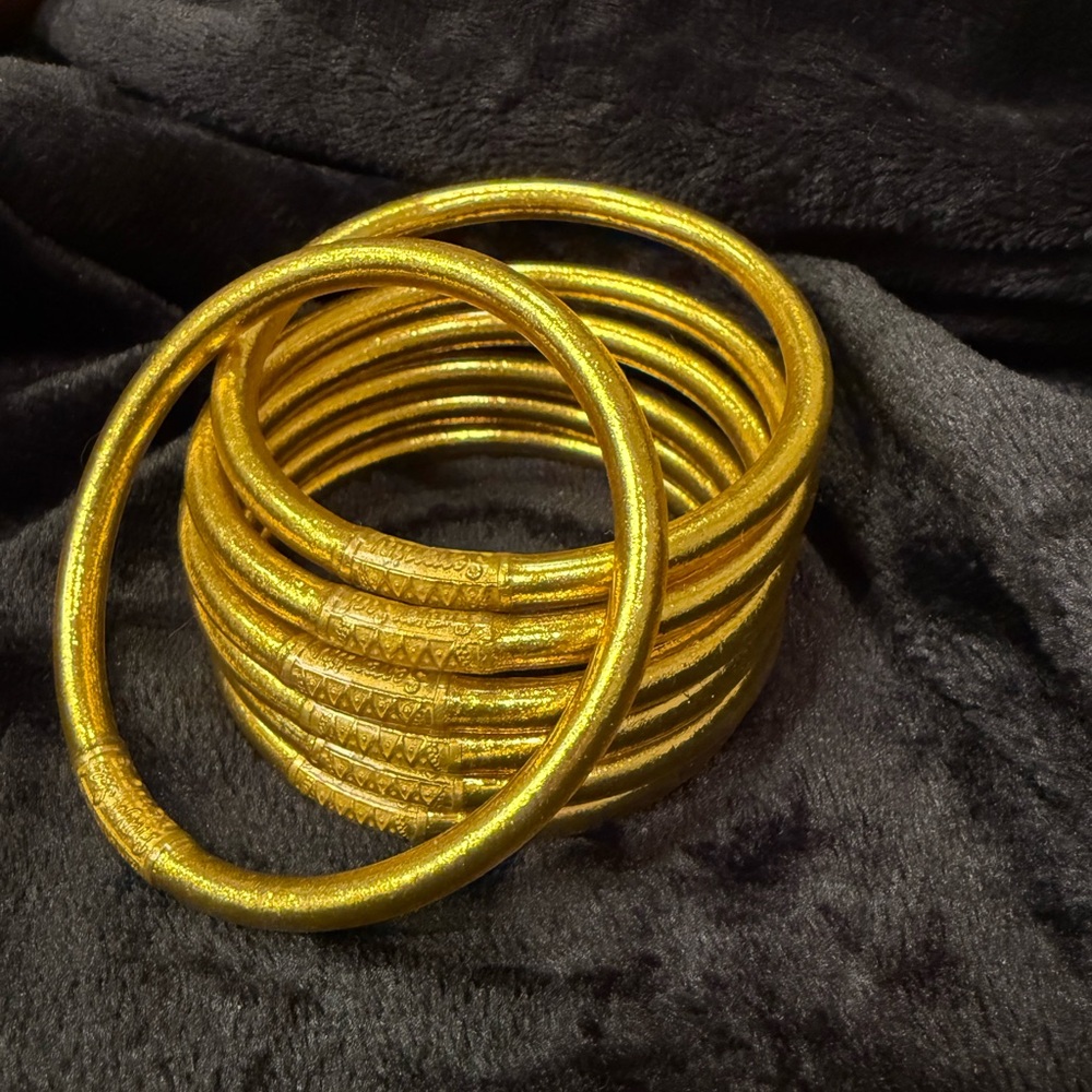 BudHaGirl all weather bracelet. Set of 9.